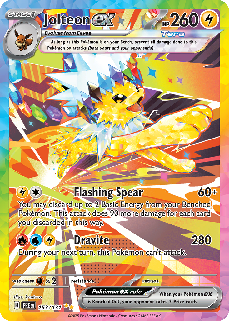Prismatic Evolutions Jolteon ex #153/131